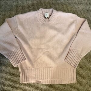 Goop G. Label 100% wool light pink sweater new! Size small. Originally $600
